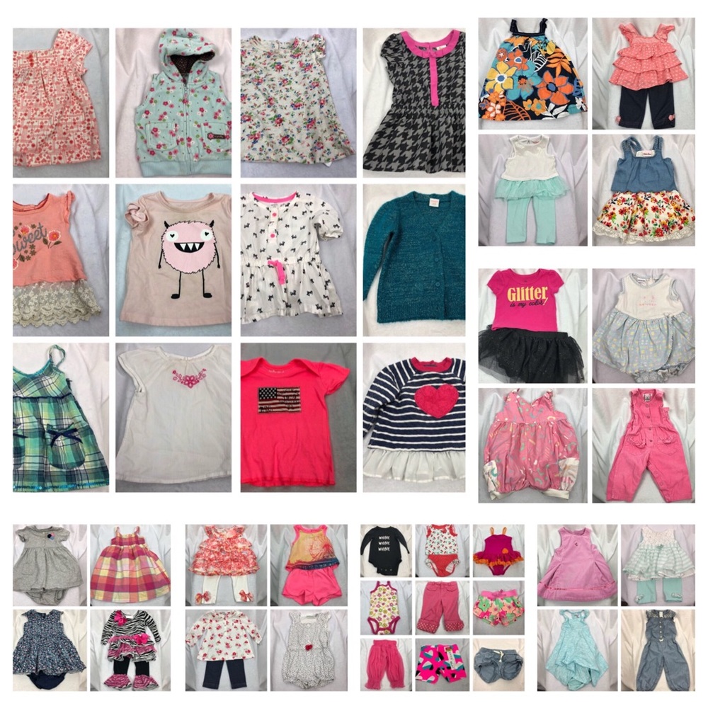 Lot of 52 Bundle Baby Girl 12-18 Month Clothes